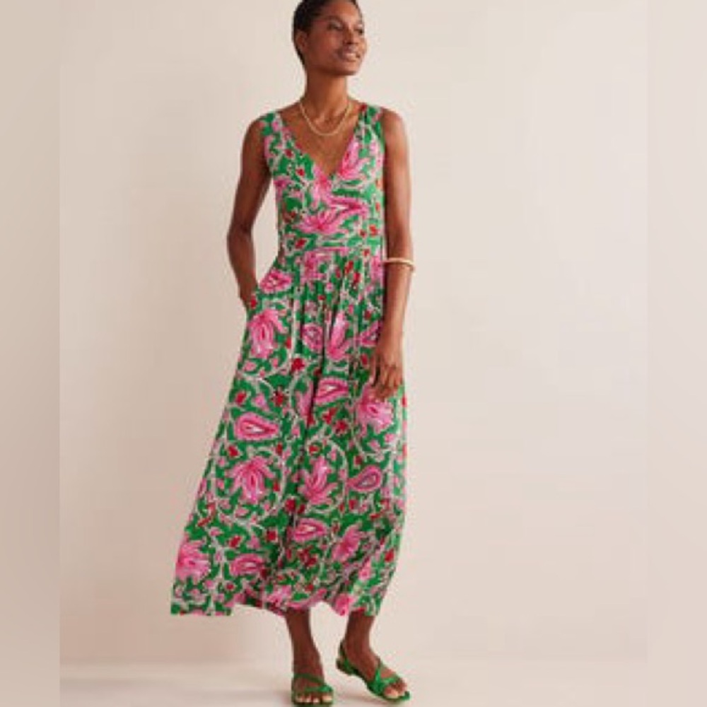 Boden Botanic Vine Soft Jersey Dress - Picture 1 of 10